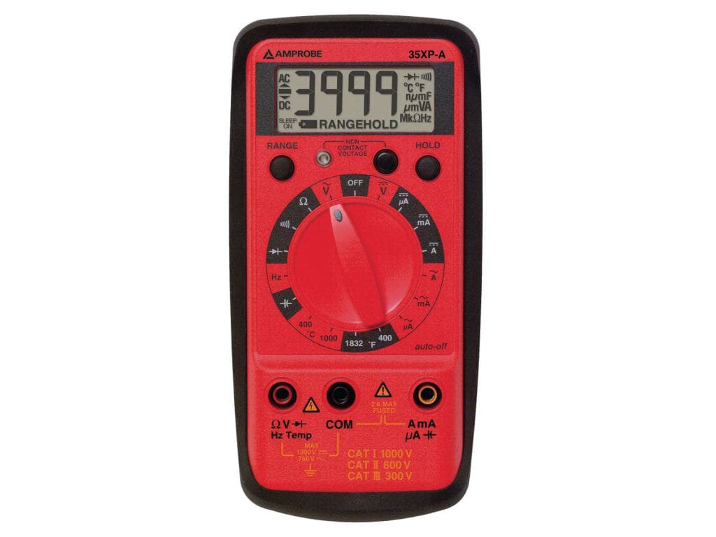 imagen principal de producto Multimetro profesional con frecuencia, temperatura y capacidad 35XP-A